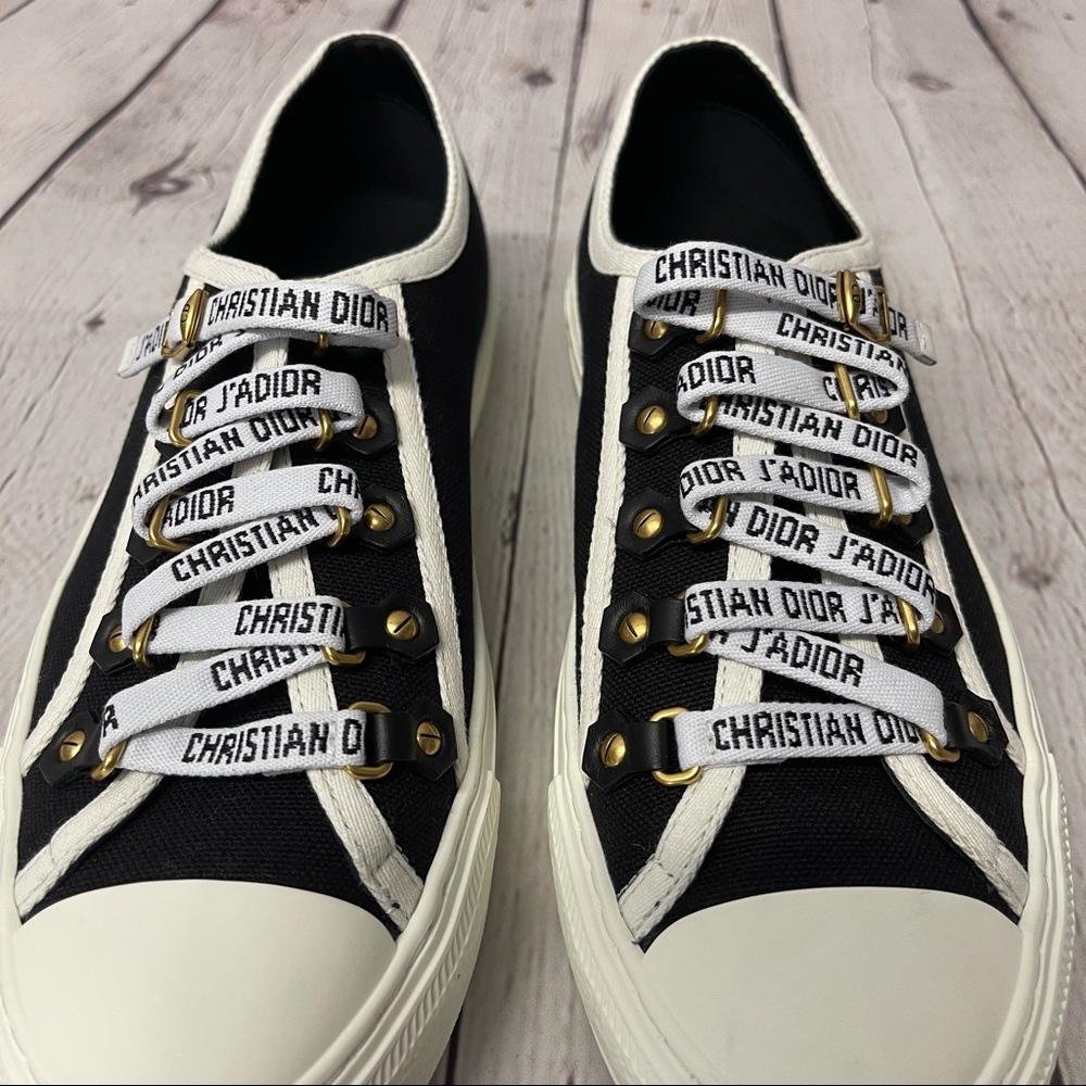 🔥 Christian Dior Walk N Dior black sneakers size 37 - Picture 3 of 13